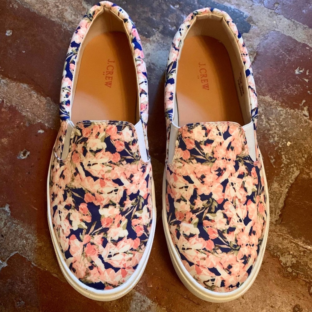 J. CREW Women's Multicolor Floral Casual Slip-On Shoes SIZE 7